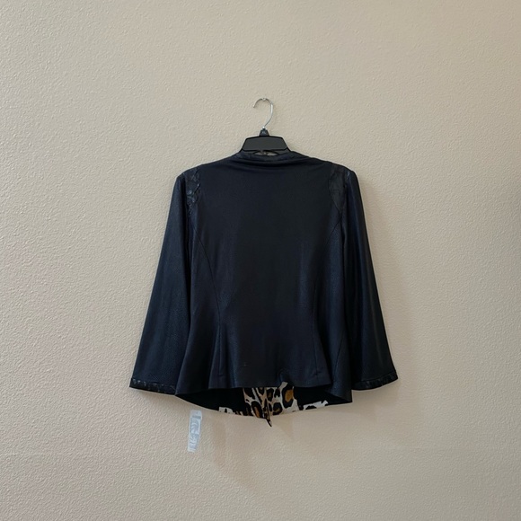 NWT Alberto Makali Leopard Asymmetrical Blazer - Picture 4 of 8